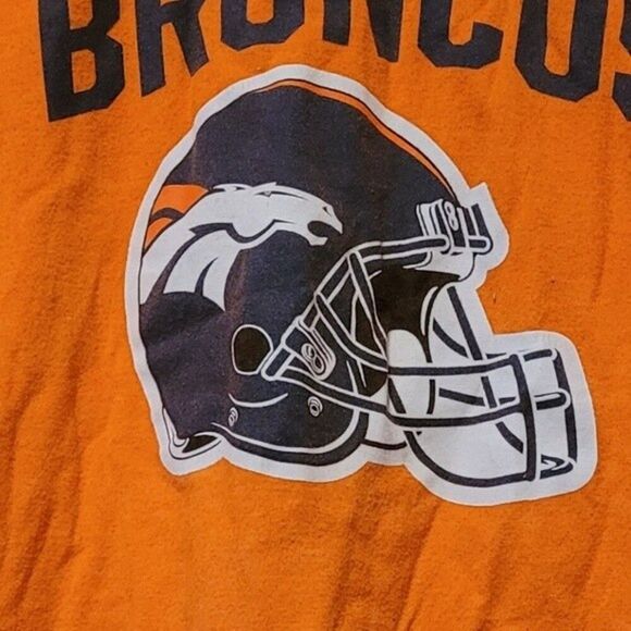 Denver broncos Shirt xlrg boys top orange blue tshirt or unisex girl wom… - Picture 6 of 12